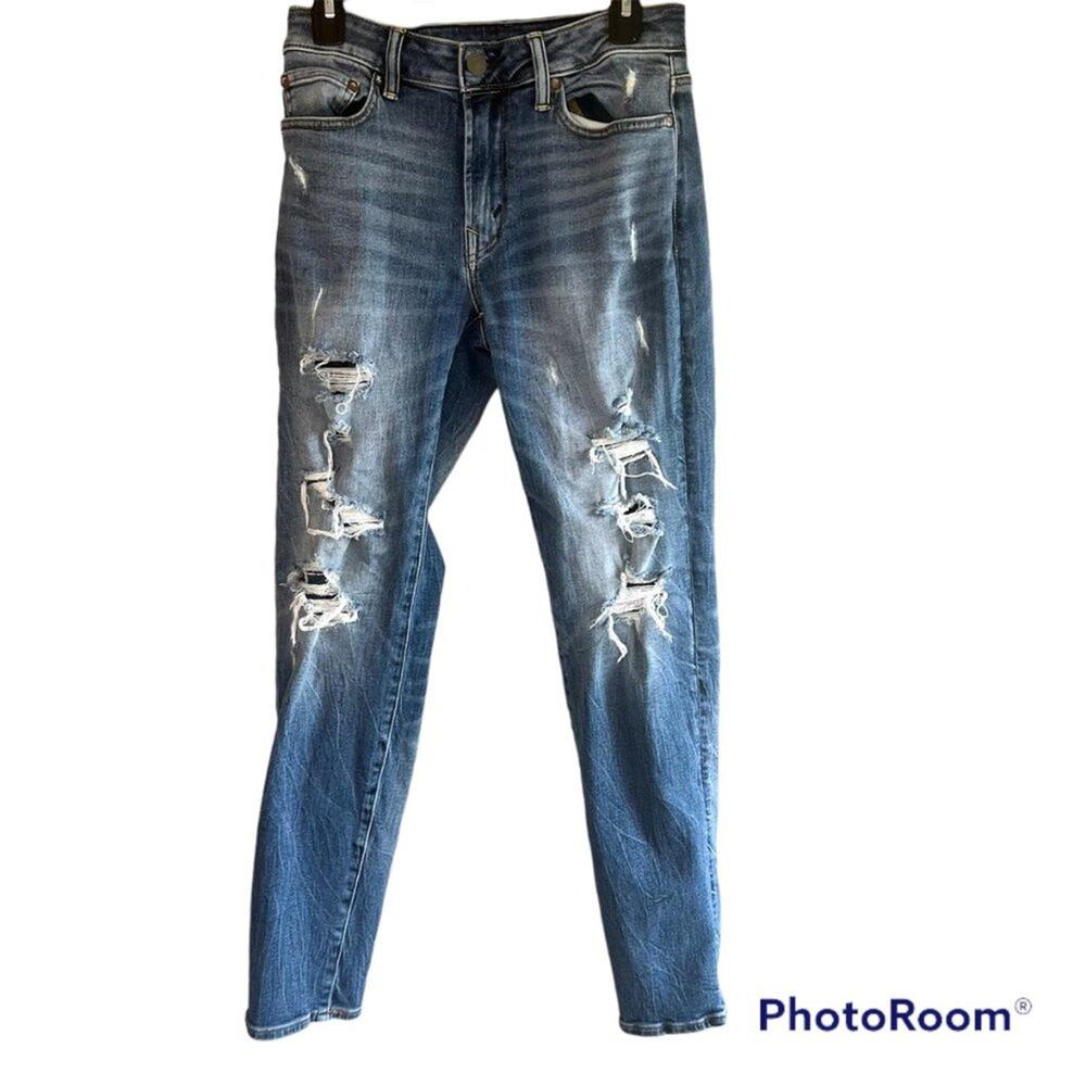 Men's American Eagle Next level airflex Slim medium wash distressed Size 29 X 32